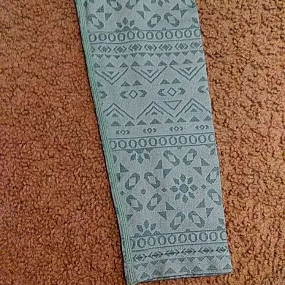 🔵Pattern leggings in a slate blue color - Picture 2 of 3